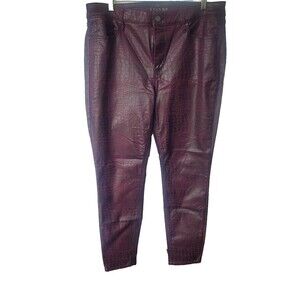 White House Black Market Skinny Vegan Leather Jeans Size 14